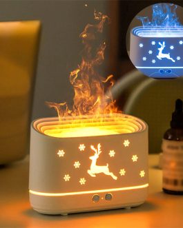 Diffuseur d’arômes effet flamme LED – Humidificateur silencieux pour ambiance relaxante